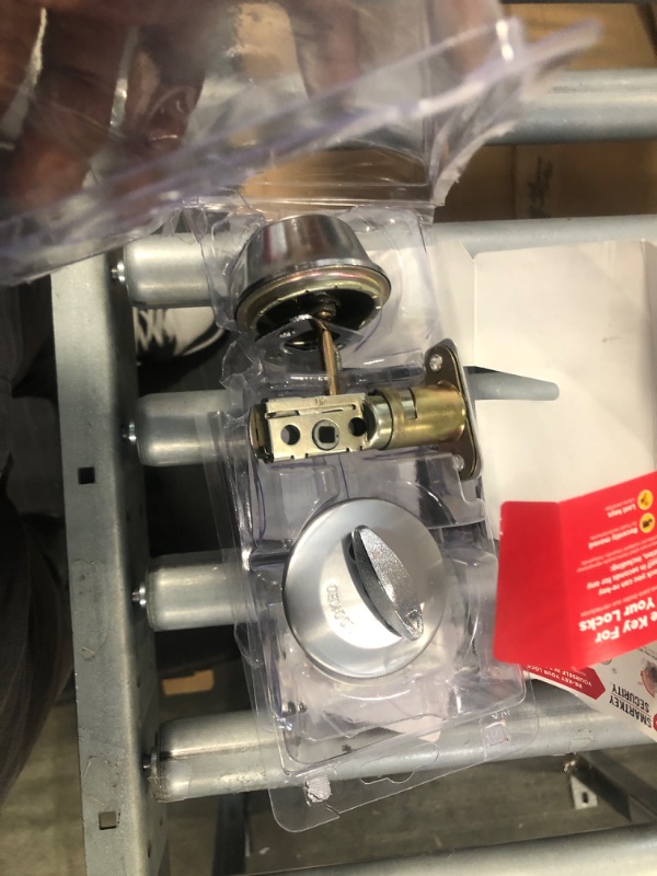 Photo 1 of 660 Series Satin Chrome Single Cylinder Deadbolt Featuring SmartKey