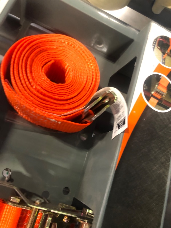 Photo 2 of 2" x 12' 3,000 lb Ratchet Strap for X-Track/E-Track 2 Pk Orange 2"x12' 3000 lb