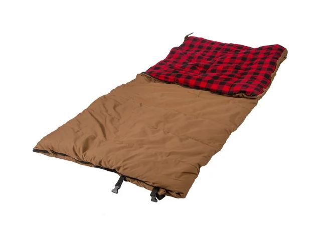 Photo 1 of Stansport 6 lbs. Grizzly Rectangular Brown Canvas Sleeping Bag -10°F