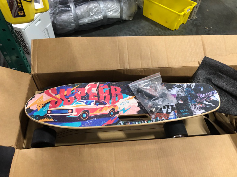 Photo 1 of Vinitin Electric Skateboards 290W Electric Longboard with Gravity Sensor Max 10 MPH, 7 Layer Maple Deck, Electric Skateboards for Teens No Remote Needed