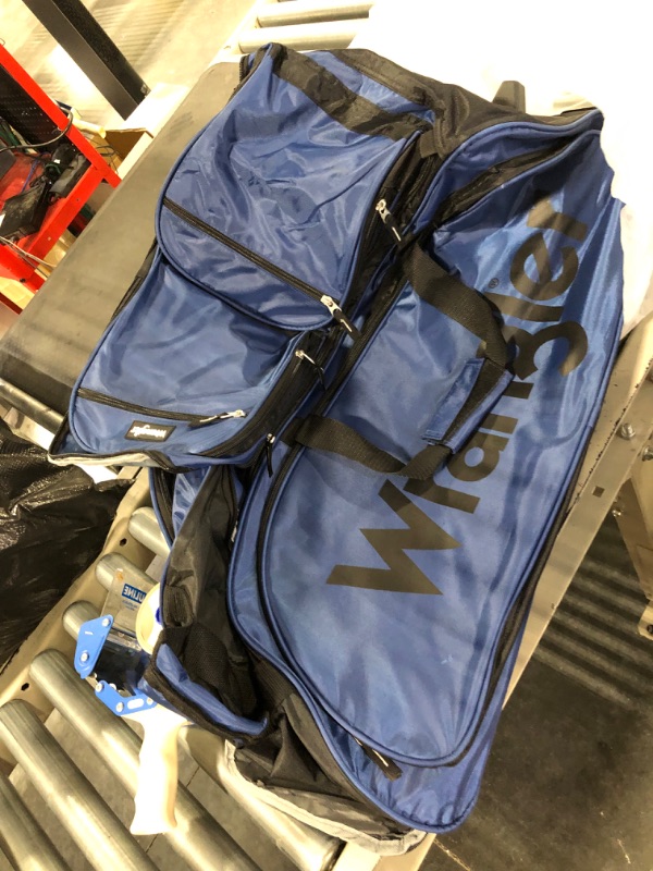 Photo 4 of Wrangler Wesley Rolling Duffel Bag Large 30-Inch Navy Blue