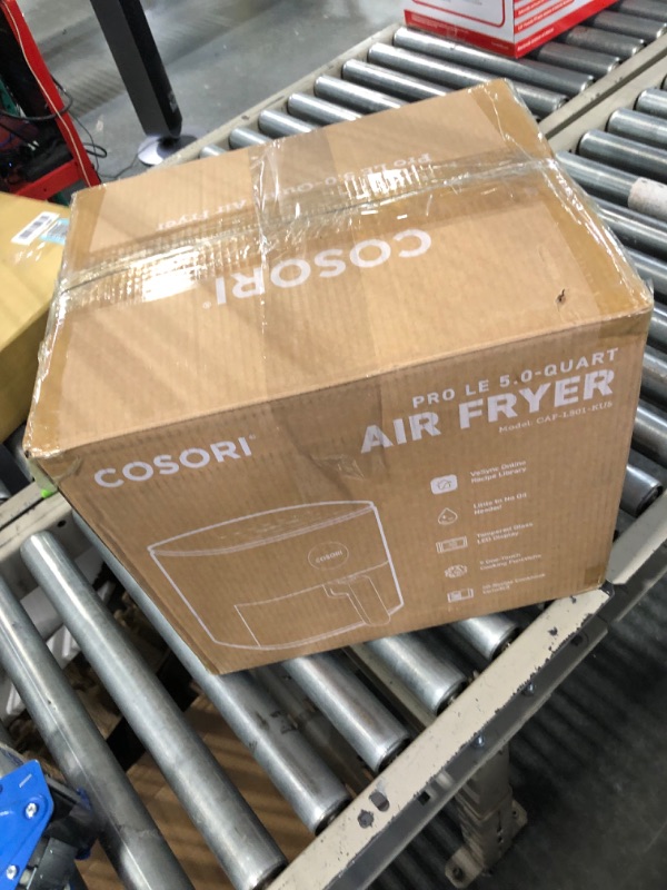 Photo 1 of COSORI Air Fryer Pro LE 5-Qt, for Quick and Easy Meals, UP to 450?, Quiet Operation, 85% Oil less, 130+ Exclusive Recipes, 9 Customizable Functions in 1, Compact, Dishwasher Safe, Gray

