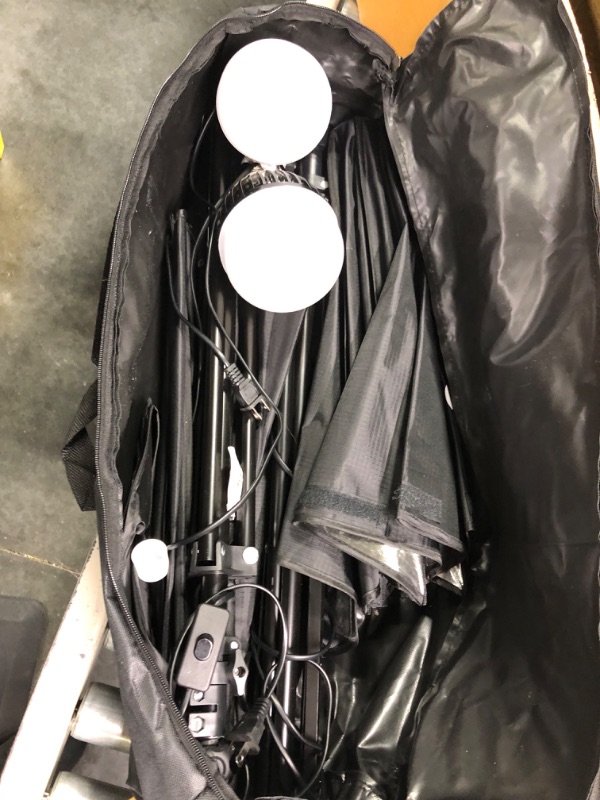 Photo 1 of VICIALL HPUSN Softbox Lighting Kit 2x76x76cm Photography Continuous Lighting System Photo Studio Equipment with 2pcs E27 Socket 85W 5400K Bulbs for Filming Model Portrait Product Fashion Photography