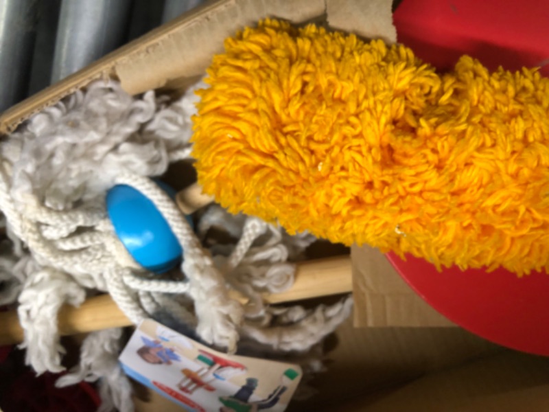 Photo 1 of Melissa & Doug Let's Play House Dust! Sweep! Mop! 6 Piece Pretend Play Set - Toddler Toy Cleaning Set, Pretend Home Cleaning Play Set, Kids Broom And Mop Set For Ages 3+ Frustration-Free Packaging