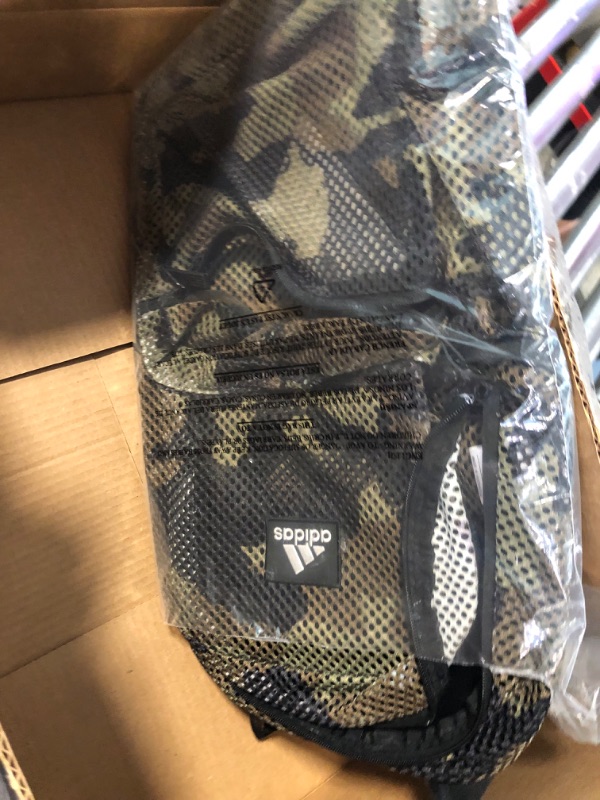 Photo 1 of adidas Unisex Hermosa II Mesh Backpack, Core Camo Legacy Green, One Size One Size Core Camo Legacy Green