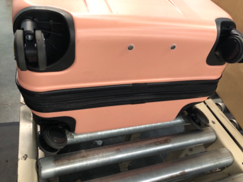 Photo 1 of AnyZip Luggage PC ABS Hardside Lightweight Suitcase with 4 Universal Wheels TSA Lock Checked-Large 28 Inch Pink Pink 28" Checked-Large
