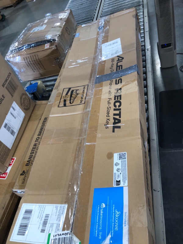 Photo 1 of Alesis Recital – 88 Key Digital Piano Keyboard with Semi Weighted Keys, 2x20W Speakers, 5 Voices, Split, Layer and Lesson Mode, FX and Piano Lessons Recital Piano Only