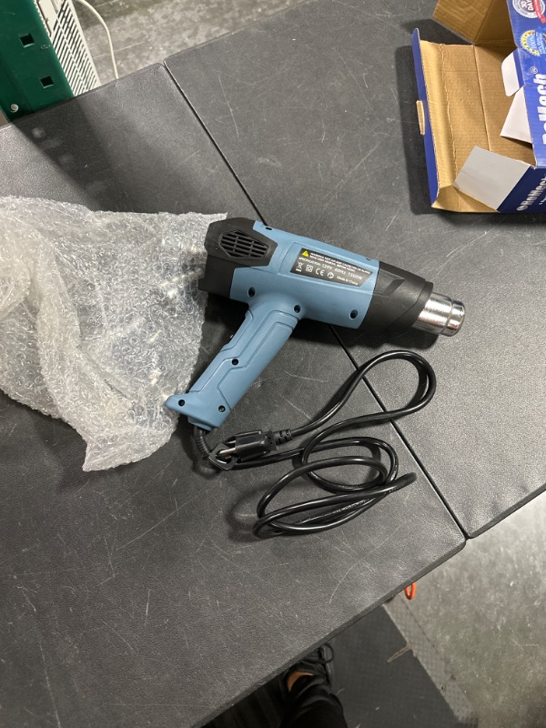 Photo 3 of ROMECH Heat Gun 1500W Variable Temperature Control with 2 Air Volume Setting Heavy Duty Hot Air Gun Kit 120°F~1200°F (50°C~650°C) with 4 Nozzles for Crafts Shrink Wrap (4 Nozzles) 4 Nozzels