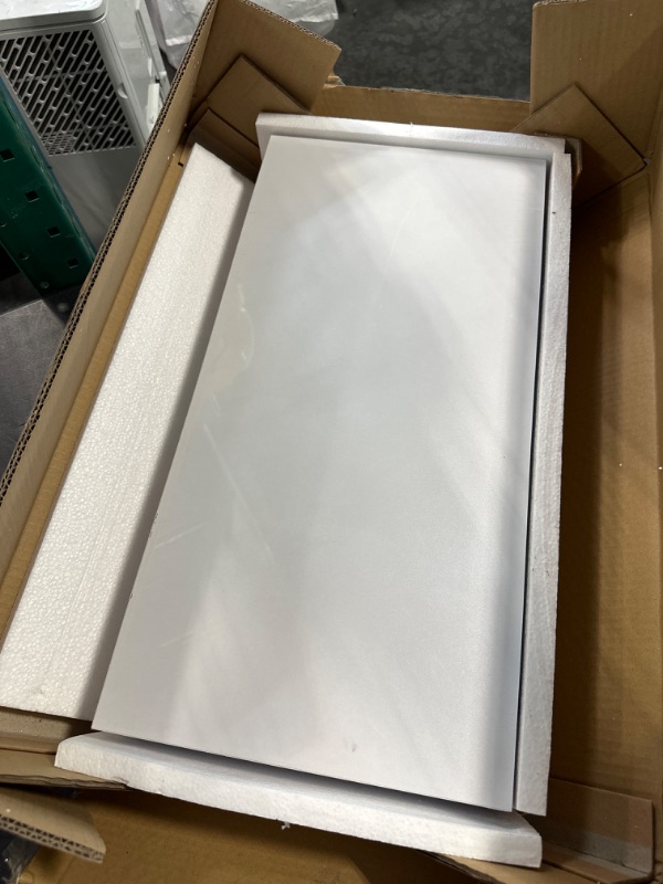 Photo 1 of WELLAND 12" Deep White Floating Shelves 2 Pack, Wall Shelf Display Floating Shelf, 23.62" L x 11.81" D x 2" T, Deeper Than Others, White 23.62" x 11.81" x 2" 2 Pack