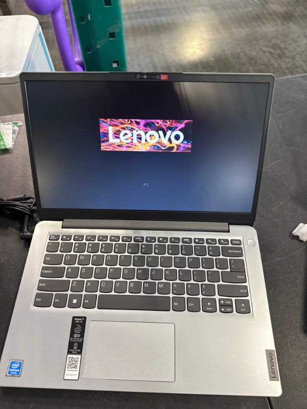 Photo 6 of Lenovo 2022 Ideapad 1i 14.0" HD Laptop, Intel Pentium Silver N5030 Processor, 4GB RAM, 128GB SSD, Intel HD Graphics, HD Webcam, Gray, Win 11 S, 1 Year Office 365, 32GB SnowBell USB Card 4GB | 128GB SSD