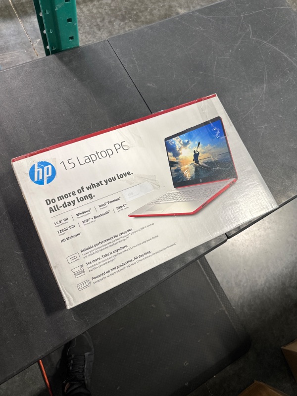 Photo 1 of HP 15.6in Laptop (Intel Pentium Quad-Core N5000, 4GB RAM, 500GB Hard Drive, HDMI, WiFi, Bluetooth, HD Webcam, Windows 10 S) (Renewed)