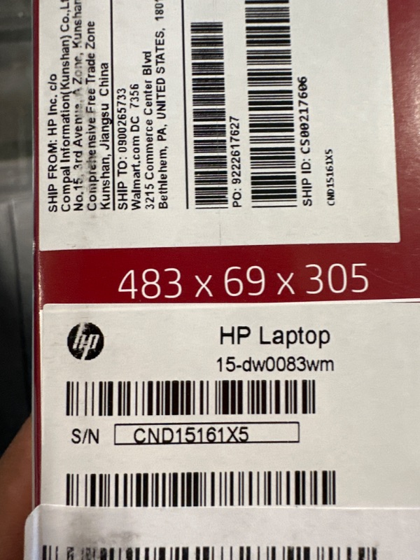 Photo 6 of HP 15.6in Laptop (Intel Pentium Quad-Core N5000, 4GB RAM, 500GB Hard Drive, HDMI, WiFi, Bluetooth, HD Webcam, Windows 10 S) (Renewed)