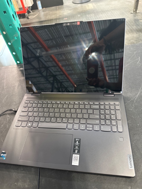 Photo 4 of Lenovo Newest Yoga 7i 2-in-1 16'' 2.5K Touch Premium Laptop, 12th Intel Evo Platform 12-Core i5-1240P, Intel Iris Xe Graphics, Backlit KB, FP, Win11 H, W/Stylus Pen(8GB|512GB SSD), Storm Grey