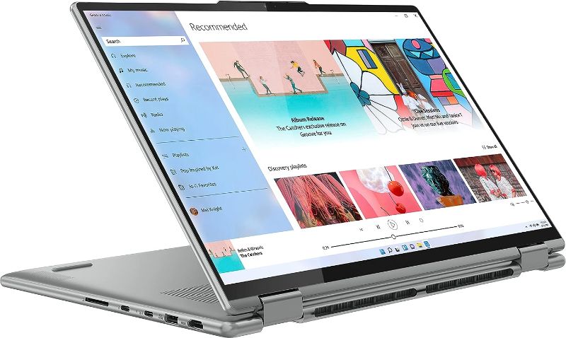 Photo 1 of Lenovo Newest Yoga 7i 2-in-1 16'' 2.5K Touch Premium Laptop, 12th Intel Evo Platform 12-Core i5-1240P, Intel Iris Xe Graphics, Backlit KB, FP, Win11 H, W/Stylus Pen(8GB|512GB SSD), Storm Grey