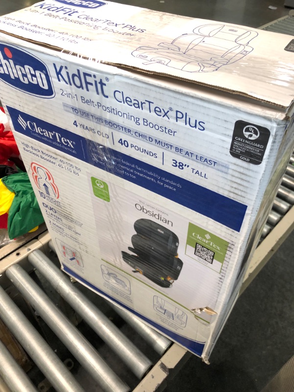 Photo 1 of Chicco KidFit ClearTex Plus 2-in-1 Belt-Positioning Booster Car Seat, Backless and High Back Booster Seat, for Children Aged 4 Years and up and 40-100 lbs. | Lilac/Purple KidFit Plus with ClearTex® No Chemicals Lilac/Purple
