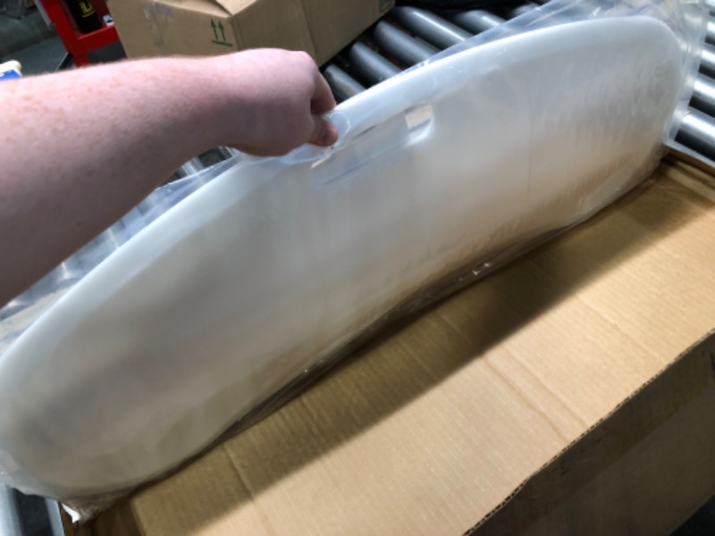 Photo 1 of MedCo Technology Premium Seated Transfer Board, Friction-Reducing High Density Polymer, Soft Edges, Anti-Slip Pads, Curved with Transport Handle. Perfect for Bed, Wheelchair, Toileting, and More
