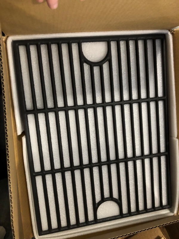 Photo 2 of 17 Inch Grill Grate for Nexgrill 4 Burner 720-0830H 720-0670A 720-0783E 720-0958A 5 Burner 720-0888N, Cast Iron Cooking Grids for Kenmore 415.16106210 Expert Grill 720-0789H 720-0789C Replacement Part 17" Cast Iron