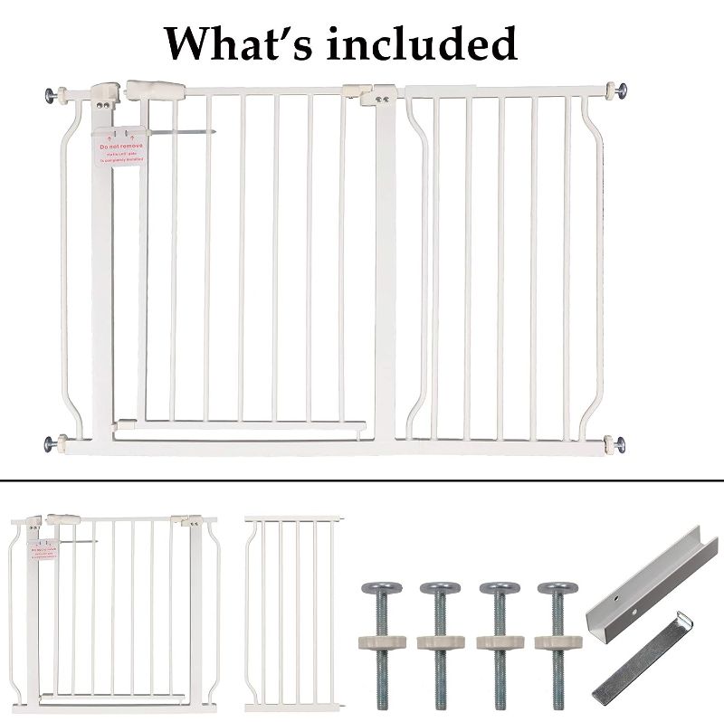 Photo 1 of BalanceFrom Easy Walk-Thru Safety Gate for Doorways and Stairways with Auto-Close/Hold-Open Features, Fits 43.3 - 48 Inch Openings