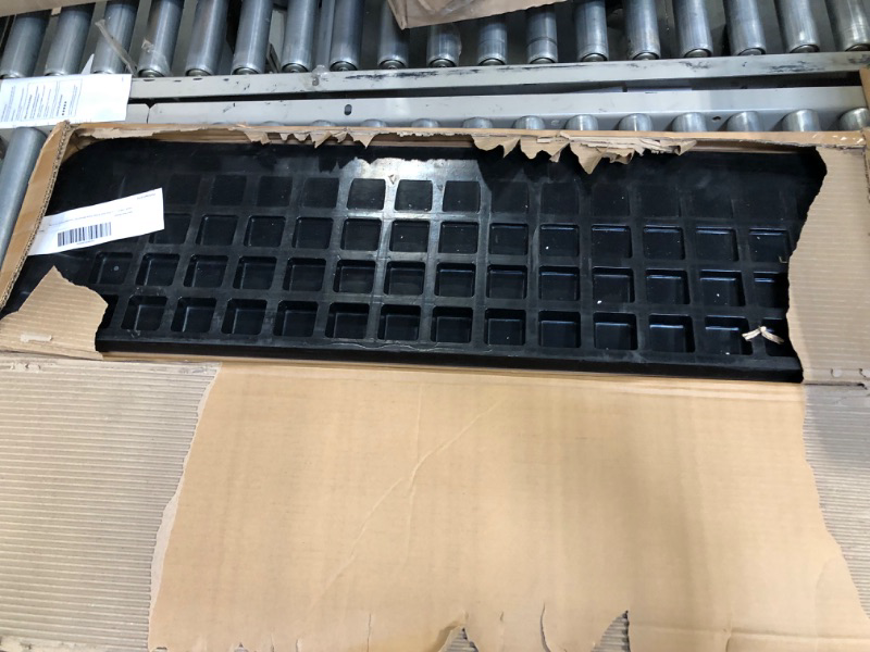 Photo 1 of MAGIC UNION 1-1/2" Rise Solid Rubber Power Wheelchair Threshold Ramp Doorway 43.3x12.6x1.5 Inch (Pack of 1)
