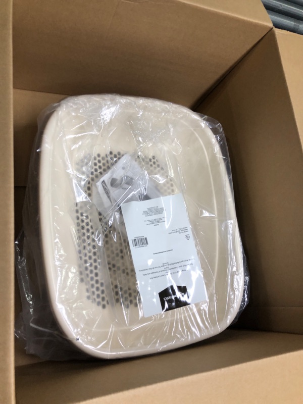 Photo 1 of Amazon Basics Sifting Scoop-Free Easy-to-Clean Cat Litter Box, Large Large Sifting Scoop-Free