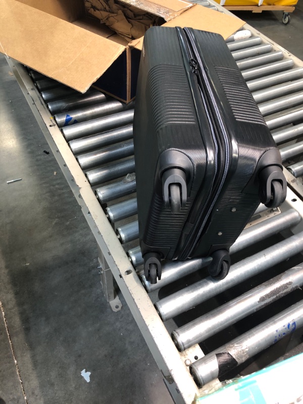 Photo 1 of American Tourister Stratum XLT Expandable Hardside Luggage with Spinner Wheels, Jet Black, Carry-On 21-Inch