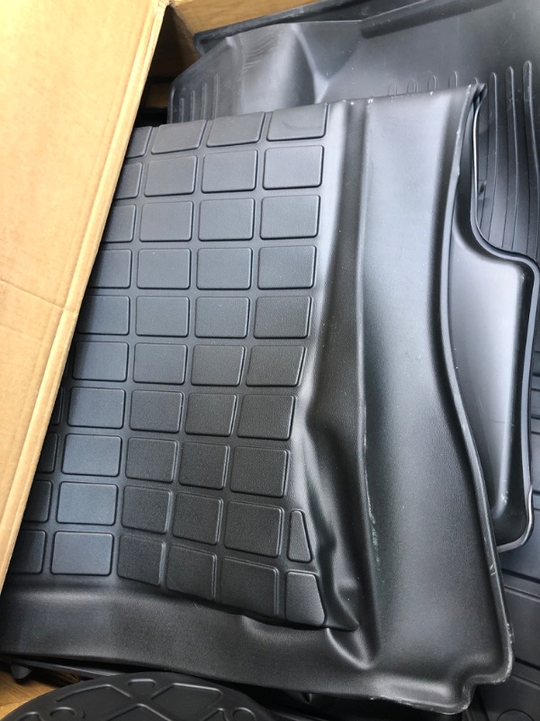 Photo 3 of TAPTES Floor Mats Trunk Mat for Tesla Model 3 2023 2022 2021 Accessories, All Weather Anti-Slip Waterproof TPE Front Trunk Mat Rear Cargo Rear Tray Liner Interior Accessories