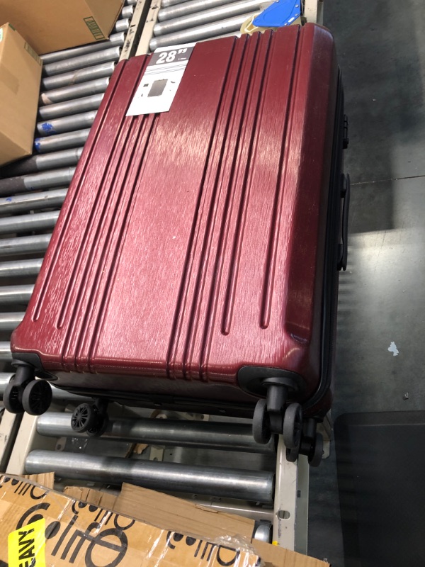 Photo 3 of Coolife Luggage Expandable Suitcase PC+ABS 3 Piece Set with TSA Lock Spinner 20in24in28in new wine red