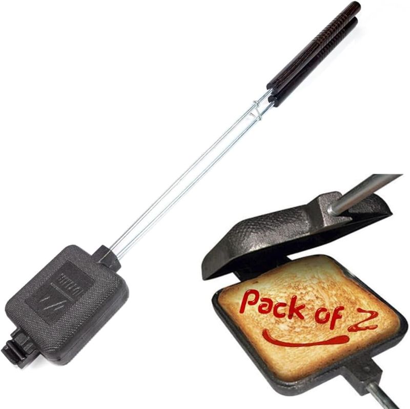 Photo 1 of AILITOR Cast Iron Camp Pie Cooker, Campfire Sandwich Maker (Pack of 2)
