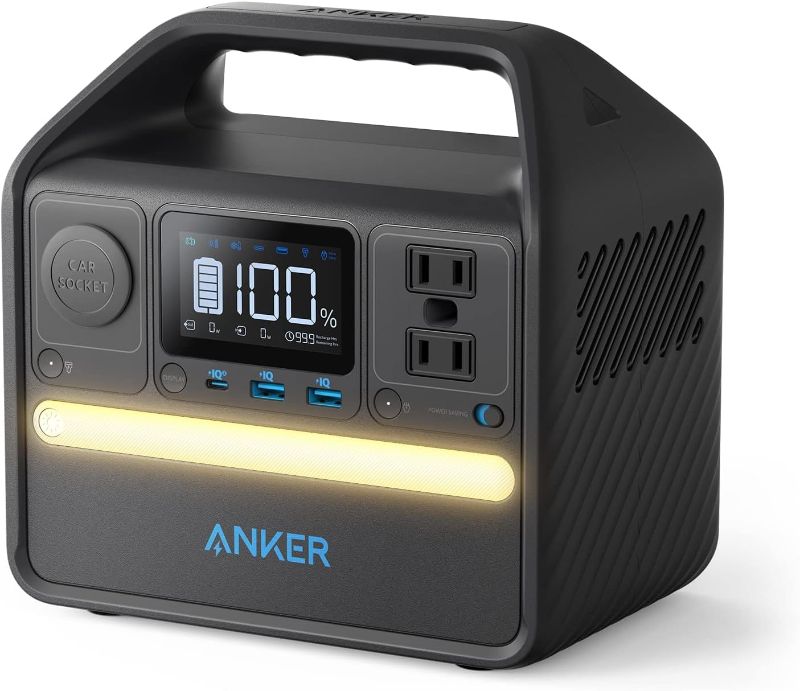 Photo 1 of Anker 521 Portable Power Station, 256Wh Solar Generator (Solar Panel Optional) with LiFePO4 Battery Pack, 200W 6-Port PowerHouse, 2 AC Outlets, 60W USB-C PD Output for Outdoor Camping, RV(Anker Solix)
