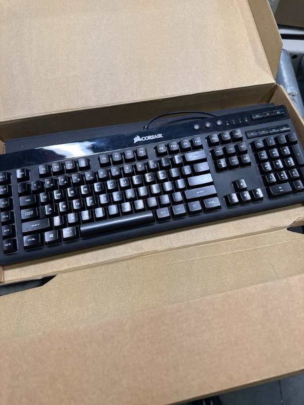 Photo 2 of Corsair K55 PRO LITE RGB Wired Membrane Gaming Keyboard (5-Zone Dynamic RGB Backlighting, Six Macro Keys with Stream Deck Integration, IP42 Dust and Spill Resistant, Dedicated Media Keys) Black
