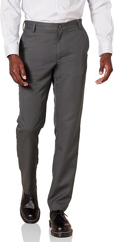 Photo 1 of Amazon Essentials Men's Slim-Fit Flat-Front Dress Pant
