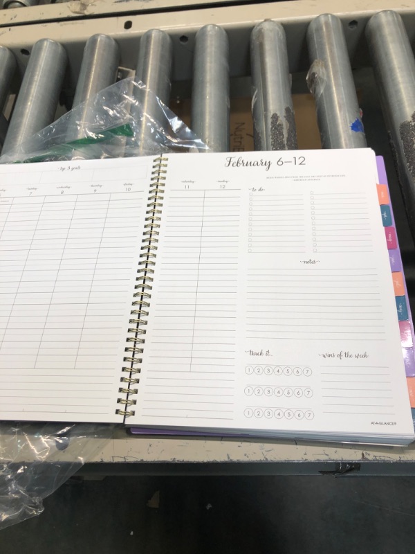 Photo 3 of AT-A-GLANCE 2023 Weekly & Monthly Planner, Harmony, 8-1/2" x 11", Large, Pocket, Stickers, Monthly Tabs, Lilac (1099-905-19) Lilac 2023 New Edition