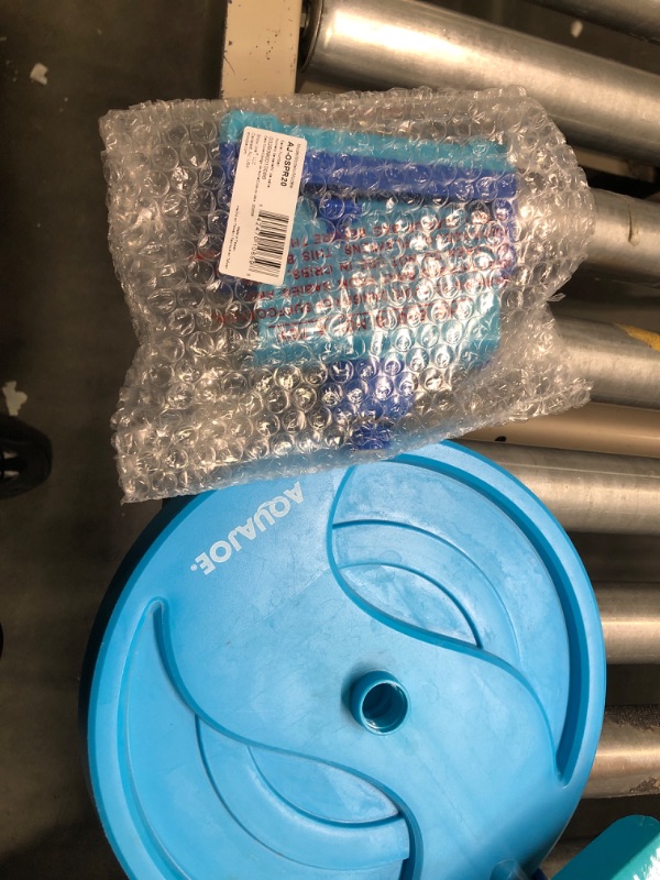Photo 1 of Aqua Joe AJ-OSPR20 Mini Gear-Driven Oscillating Sprinkler on Sled Base, 4,250 Sq. Ft. Max, Blue & SJI-OMS16 Indestructible Metal Base Oscillating Sprinkler, 3600-Square Foot Coverage LIGHT BLUE Oscillating Sprinkler + Sprinkler