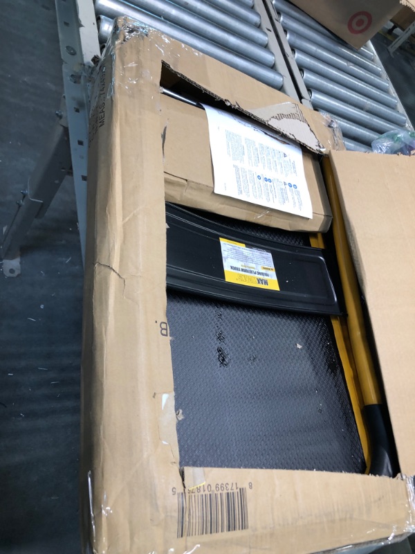Photo 1 of MaxWorks 80876- Foldable Platform Truck Push Dolly 330 lb. Weight Capacity Black and Yellow 28.75" x 18.75" x 33"