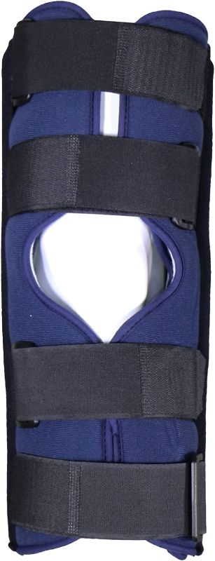 Photo 1 of Adjustable Knee Immobilizer Splint Brace For Men And Women, 3 Panel Style, Lightweight Foam, 