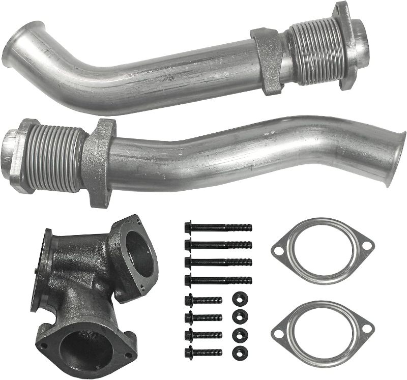 Photo 1 of JDMSPEED New Turbo Diesel With Hardware Bellowed Up Pipe Kit Replacement For Ford F250 F350 F450 F550 Super Duty 7.3L 1999-2003 Replace F4TZ6K854F F4TZ6K854C F81Z6K854EA 679-005
