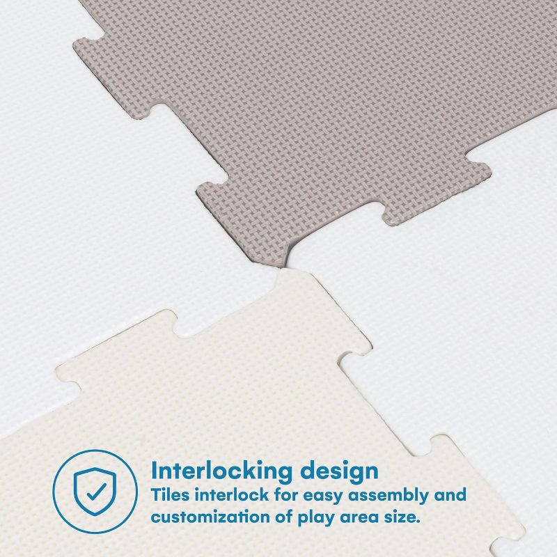 Photo 1 of Enovoe | Baby Play Mats for Floor - Foam Puzzle Floor Mat - Soft Foam Interlocking Floor Tiles for Infants, Toddlers, and Kids - Idea Padded Mat dor Playing, Activities, or Kids Exercise
