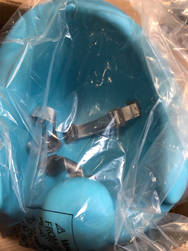 Photo 1 of Nuby My Floor Seat, Soft Foam Cushion with Safety Harness and High Back Design, for Ages 4-12 Months, Aqua