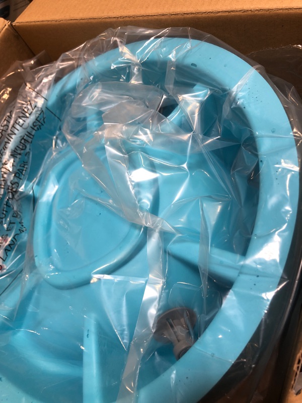 Photo 1 of Nuby My Floor Seat, Soft Foam Cushion with Safety Harness and High Back Design, for Ages 4-12 Months, Aqua