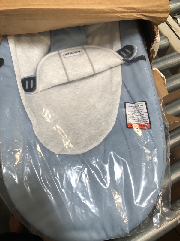 Photo 1 of BABYBJÖRN Bouncer Balance Soft, Cotton/Jersey, Blue/Gray Cotton/Jersey Blue/Gray