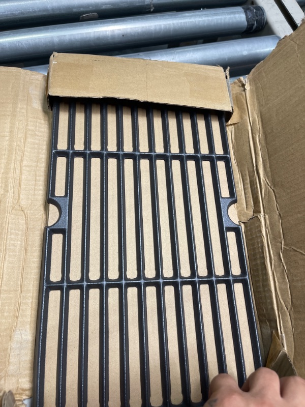 Photo 2 of 16.5 Inch Cooking Grates for Kenmore 4 Burner 146.16197211, 146.16198211, 146.34461410, 146.1001651 Gas Grill, Cast Iron Grill Cooking Grids, 2 Pack 12Inch