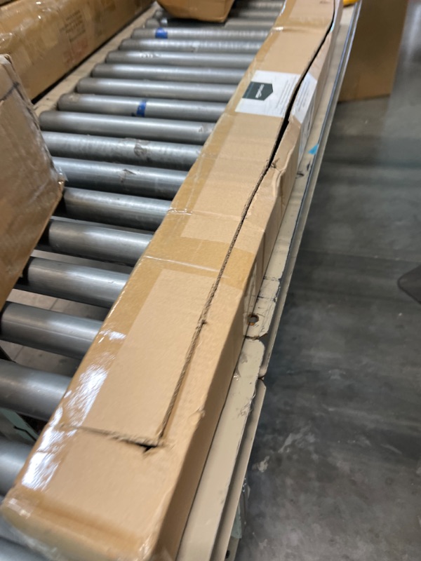 Photo 1 of Amazon Basics Room Darkening Double Curtain Rod - 48" to 88", Black Black 48" to 88" Double Rod