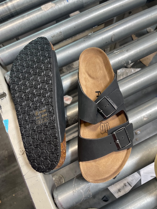 Photo 2 of ITORY Mens Sandals, Arch Support Slides with Adjustable Buckle Straps and Cork
size 9