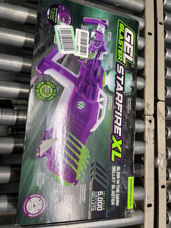 Photo 1 of Gel Blaster Starfire XL - Glow-in-The-Dark, Long-Range Blaster - Multiple Blast Speeds, Adjustable Up to 250 FPS with 150 Foot Range - Complete Blaster Kit – Mess Free Fun Ages 14+ (1pk)