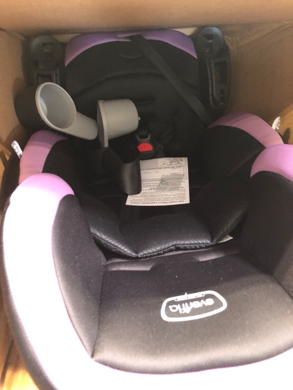 Photo 3 of Evenflo Maestro Sport Convertible Booster Car Seat, Forward Facing, High Back, 5-Point Harness, For Kids 2 to 8 Years Old, Whitney Pink