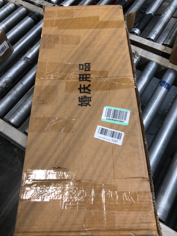 Photo 1 of 3 Pcs Cylinder Table for Party Foldable Paper Columns Cardboard Stands Centerpiece Display Vases Flower Display Pedestal Stand for Engagement Birthday Wedding Table Decoration, 15.75, 23.62, 31.5 Inch