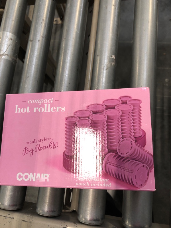 Photo 2 of Conair Instant Heat Compact Hot Rollers; Perfect for On-The-Go Styling 10 Piece Assortment HOT ROLLERS