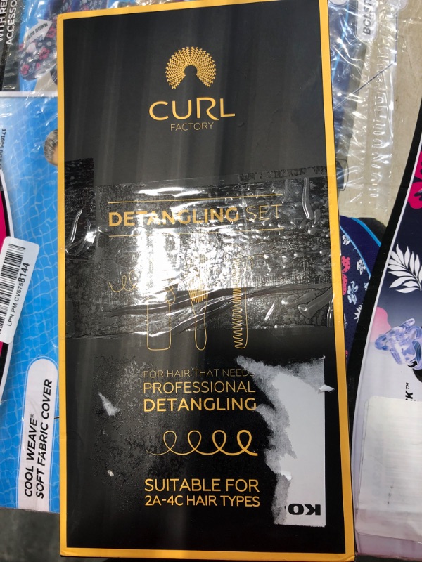 Photo 1 of 3pcs Detangling Comb and Brush Set for Curly Hair - Spray Bottle Continuous Mist 10oz, Wide Tooth Comb for Curly Hair and Brush Detangler for Natural Black Hair - Women/Men/Kids with 2a-4c Hair Type Detangling Set