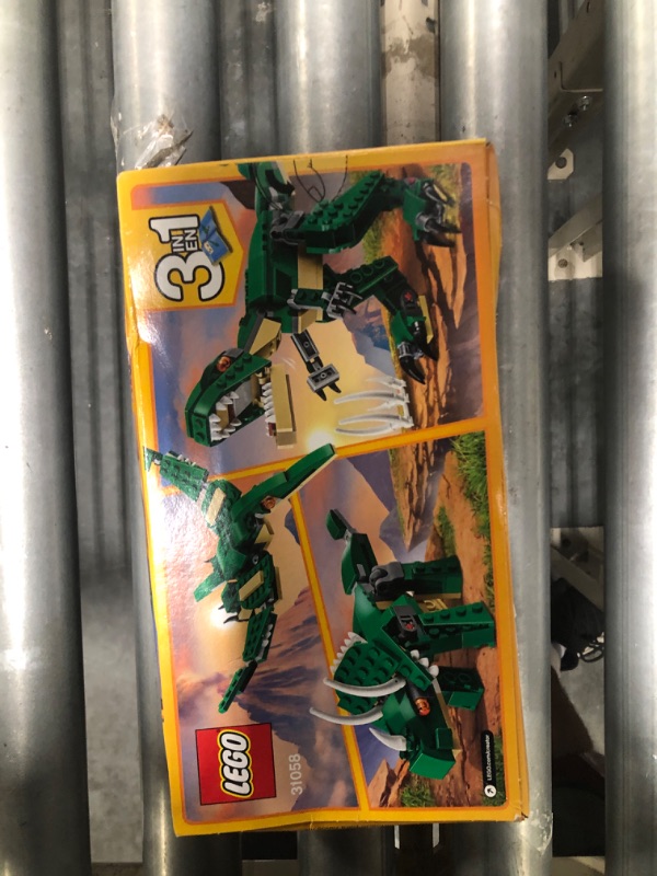 Photo 2 of LEGO Creator Mighty Dinosaurs Build It Yourself Dinosaur Set, Pterodactyl, Triceratops, T Rex Toy 31058