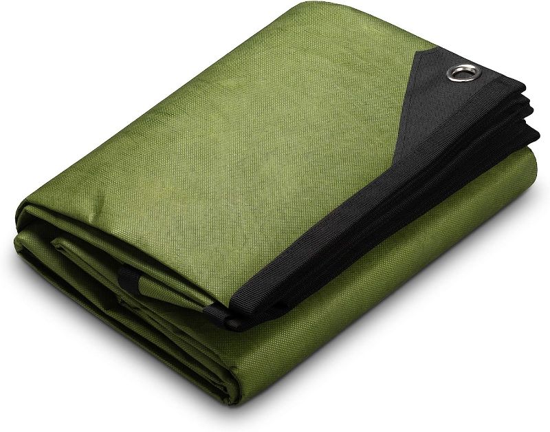 Photo 1 of Arcturus XL Heavy Duty Survival Blanket – Insulated Reflective Thermal Camping Tarp - 8.5 FT x 12 FT (Olive Green)